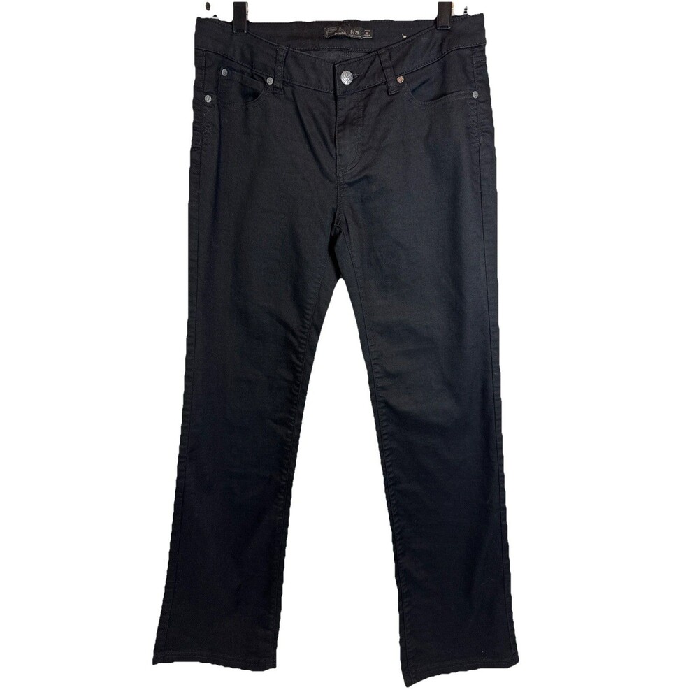 prAna Jeans Womens Size 8 /29 Slim Fit Black Gray Short Inseam Ladies